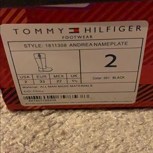 Girl Size 2 Tommy Hilfigher Boots, worn 2x